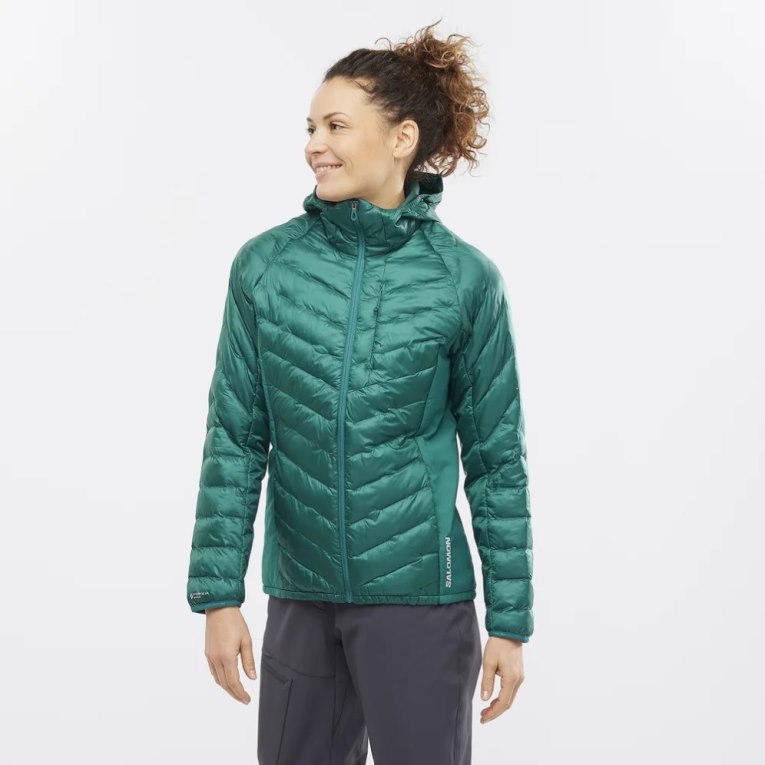 Jaquetas Isoladas Salomon Outline Primaloft Feminino Verdes | PT O83921